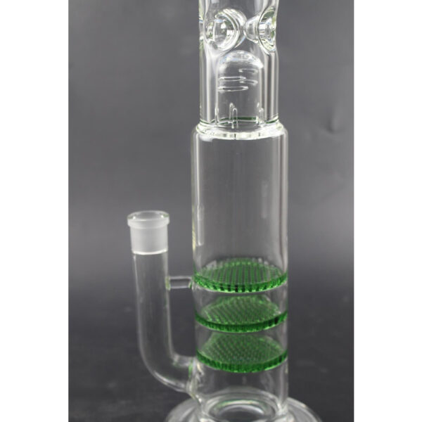 17.7 Inch Honeycomb Glass Bong with 18.8mm Joint Size GB-163