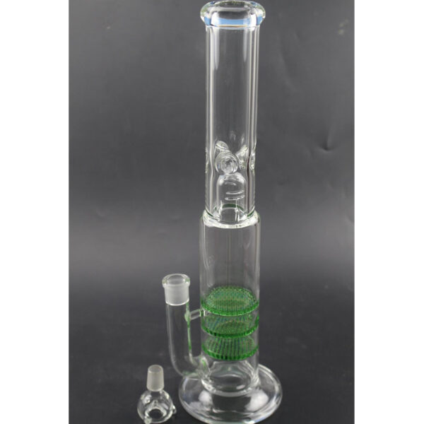 17.7 Inch Honeycomb Glass Bong with 18.8mm Joint Size GB-163