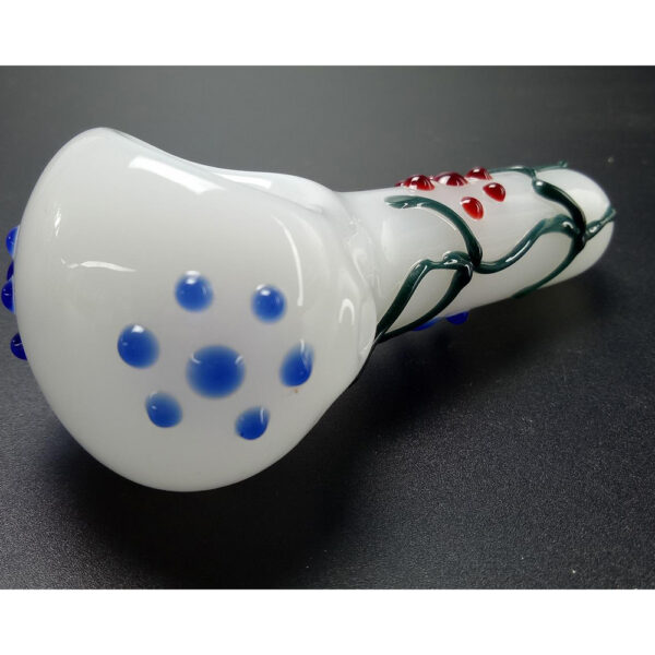 4.1 Inch Non-Slip Milky Glass Smoking Pipe Spoon Hand Pipe GP-217